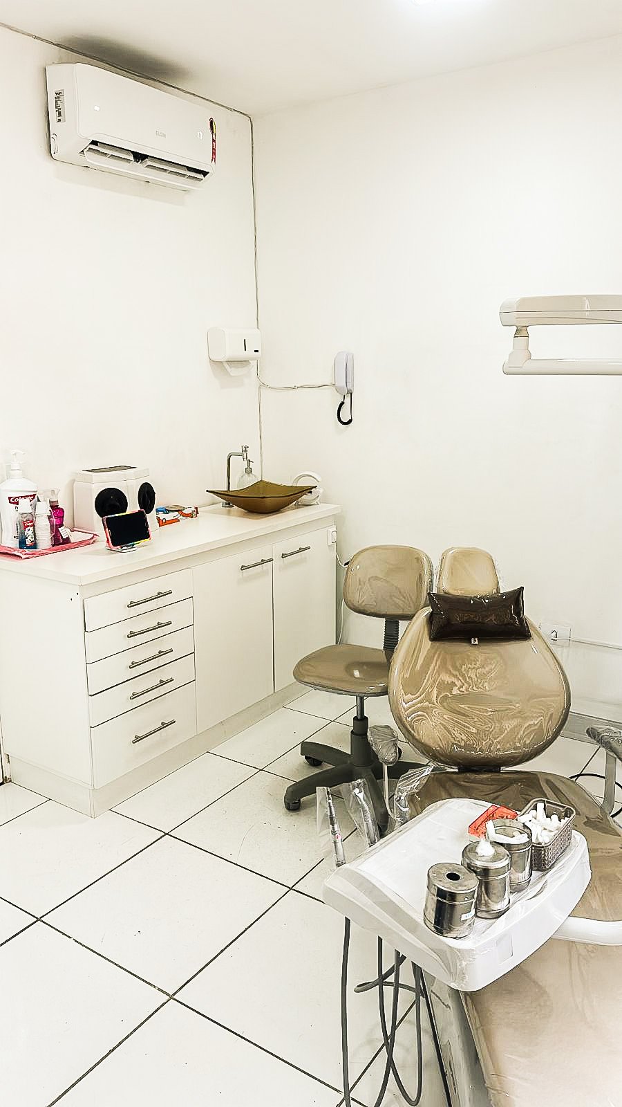 Consultório odontológico da Clínica Dra. Gabriely de Oliveira na Vila Barros, Guarulhos